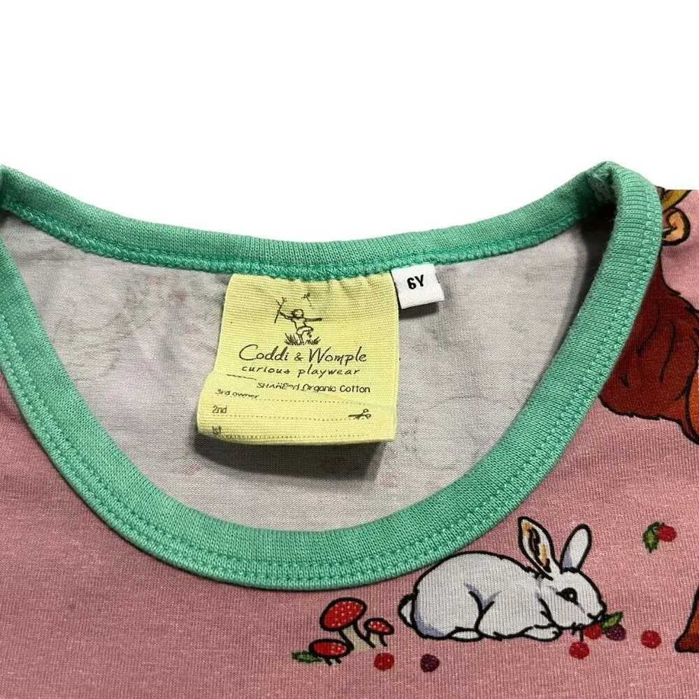 Coddi & Womple 6Y Organic Cedar In The Berry Bush Twirl Dress